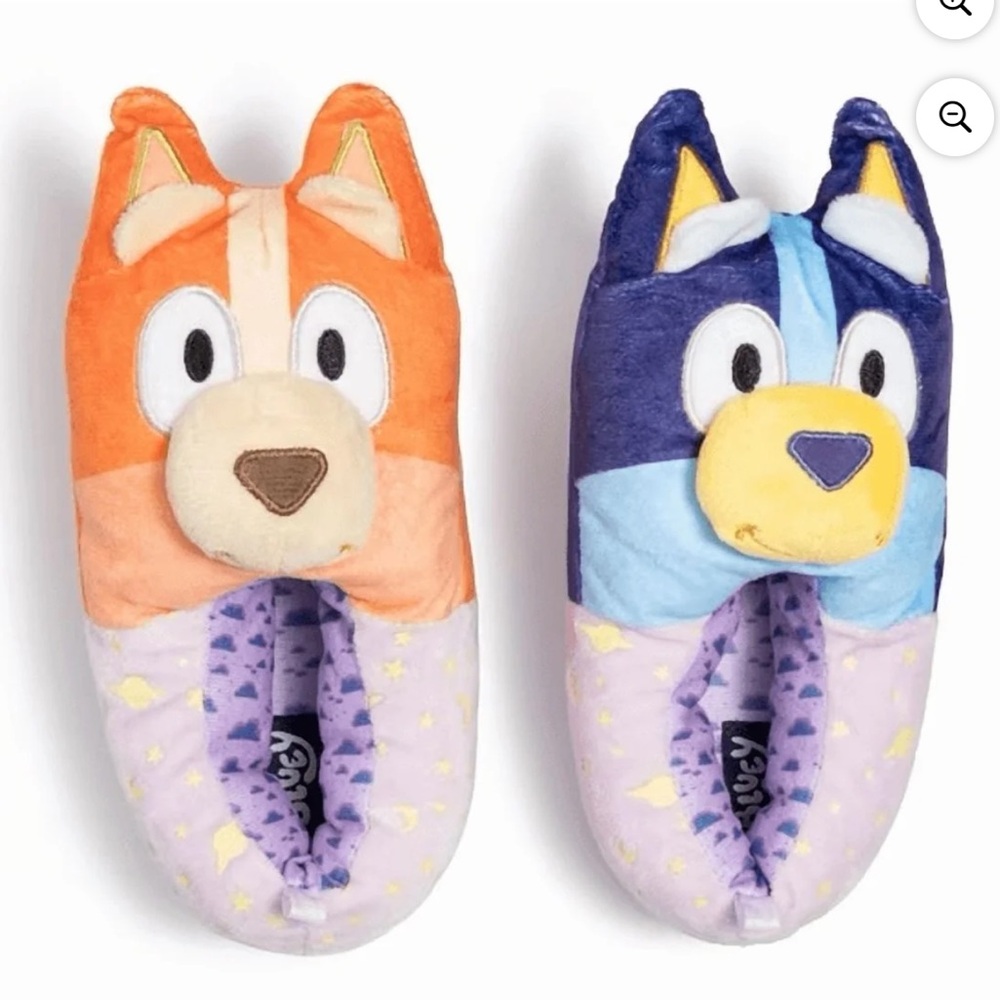 Bluey Toddler Girl Glow in The Dark Slipper Size 11-12